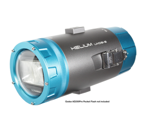 Underwater Strobe Housing for Godox AD200 Pro Pocket Flash